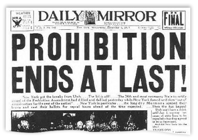 Prohibition Ends at Last